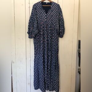 Indian Block Print Maxi Dress